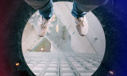 feet over the Louvre