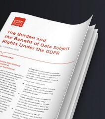 résumé de Digital Clarity Group intitulé La charge et l’avantage des droits des personnes concernées par les données dans le cadre du GDPR.
