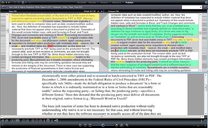 Document Comparison - OpenText Brava! Desktop